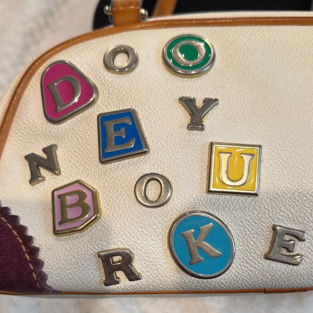 RARE - VINTAGE - Dooney & Bourke Lindsay Lohan #5 Rainbow IT Bag - Picture 10 of 14